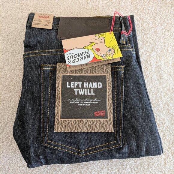 Naked and Famous Left Hand Twill Selvedge, Weird Guy 31 - Picture 1 of 10